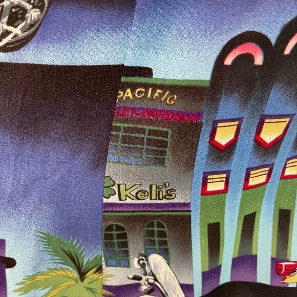 Harley Davidson x Tori Richard Vintage Womens Aloha Shirt Hawaiian Button Front - Picture 9 of 16